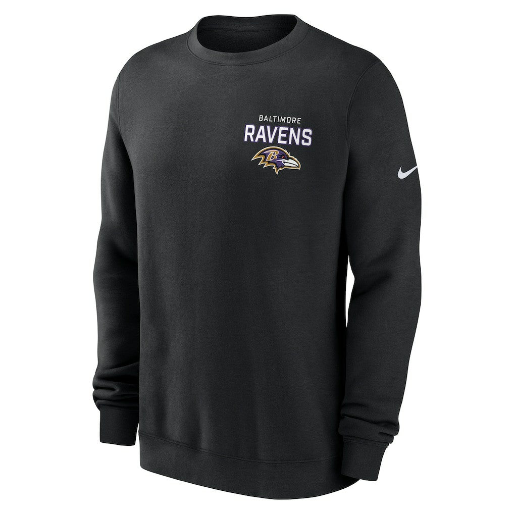 Baltimore Ravens Nike Primetime Club Fleece Pullover Sweatshirt