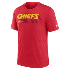 Kansas City Chiefs Nike Long Pass Tri-Blend T-Shirt