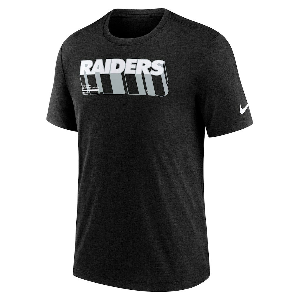 Las Vegas Raiders Nike Long Pass Tri-Blend T-Shirt