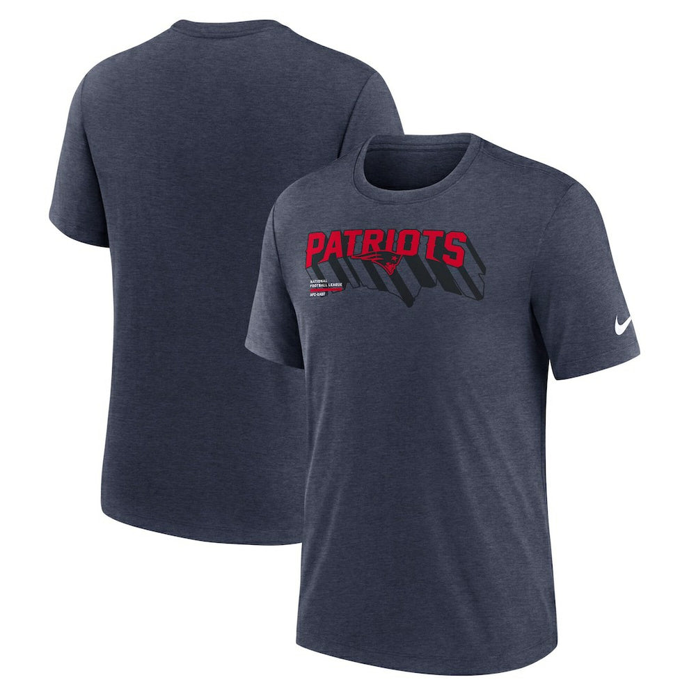 New England Patriots Nike Long Pass Tri-Blend T-Shirt