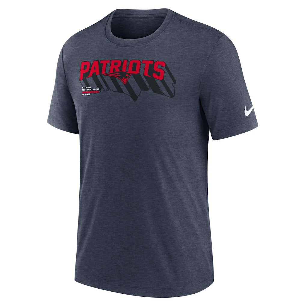 New England Patriots Nike Long Pass Tri-Blend T-Shirt