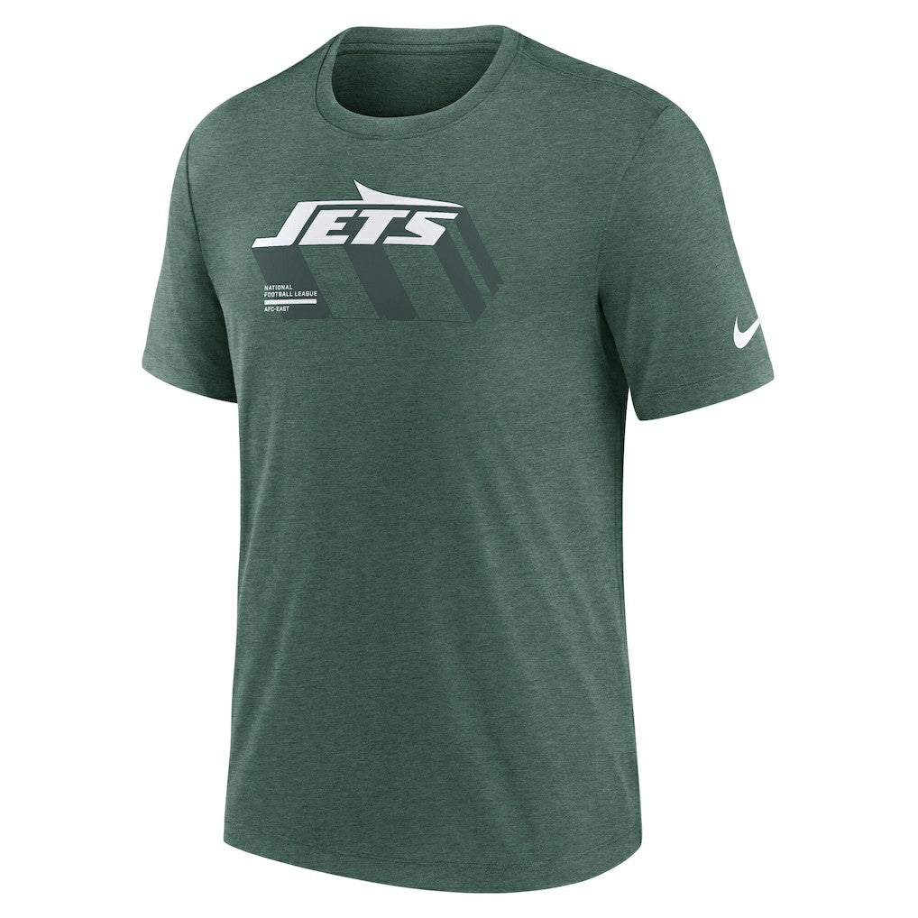 New York Jets Nike Long Pass Tri-Blend T-Shirt