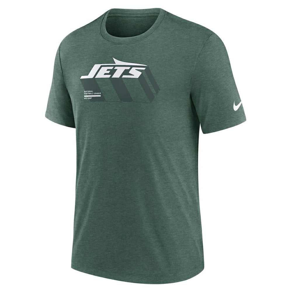 New York Jets Nike Long Pass Tri-Blend T-Shirt