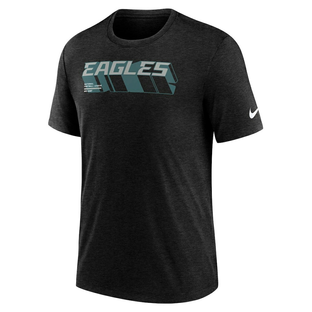 Philadelphia Eagles Nike Long Pass Tri-Blend T-Shirt