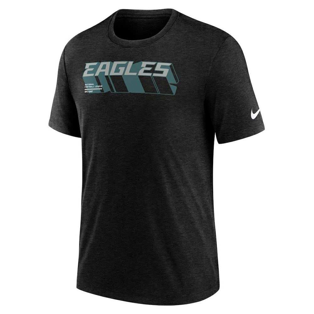 Philadelphia Eagles Nike Long Pass Tri-Blend T-Shirt