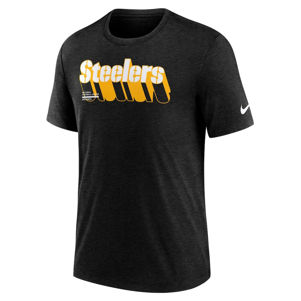 Pittsburgh Steelers Nike Long Pass Tri-Blend T-Shirt