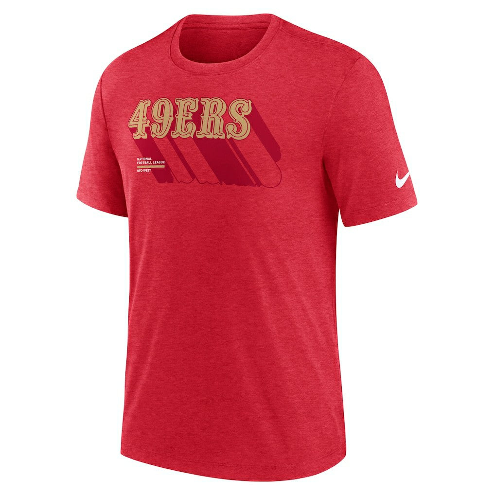 San Francisco 49ers Nike Long Pass Tri-Blend T-Shirt