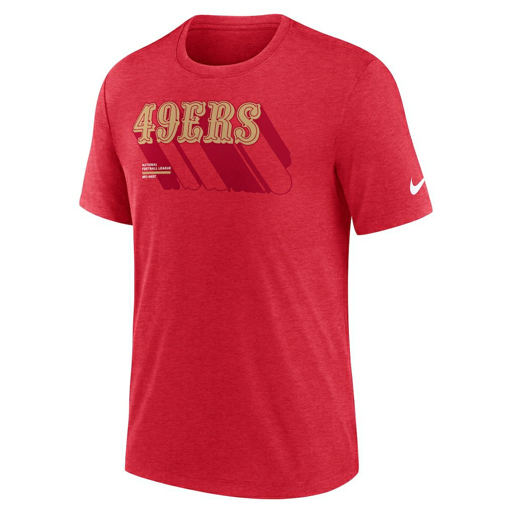 San Francisco 49ers Nike Long Pass Tri-Blend T-Shirt
