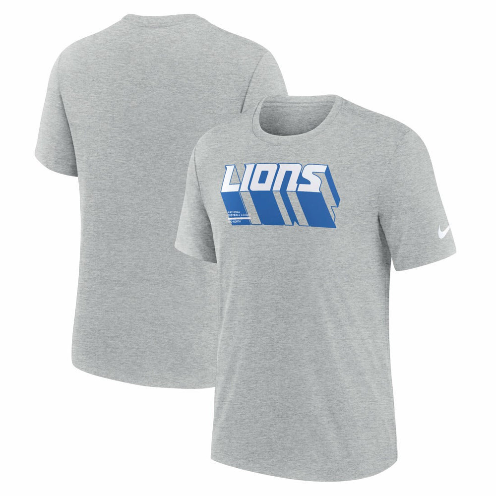 Detroit Lions Nike Long Pass Tri-Blend T-Shirt