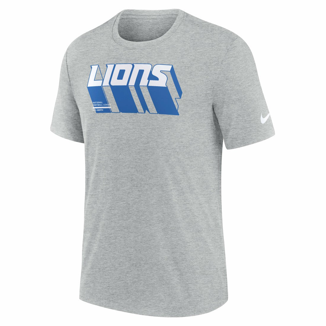 Detroit Lions Nike Long Pass Tri-Blend T-Shirt