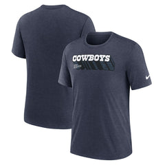 Dallas Cowboys Nike Long Pass Tri-Blend T-Shirt