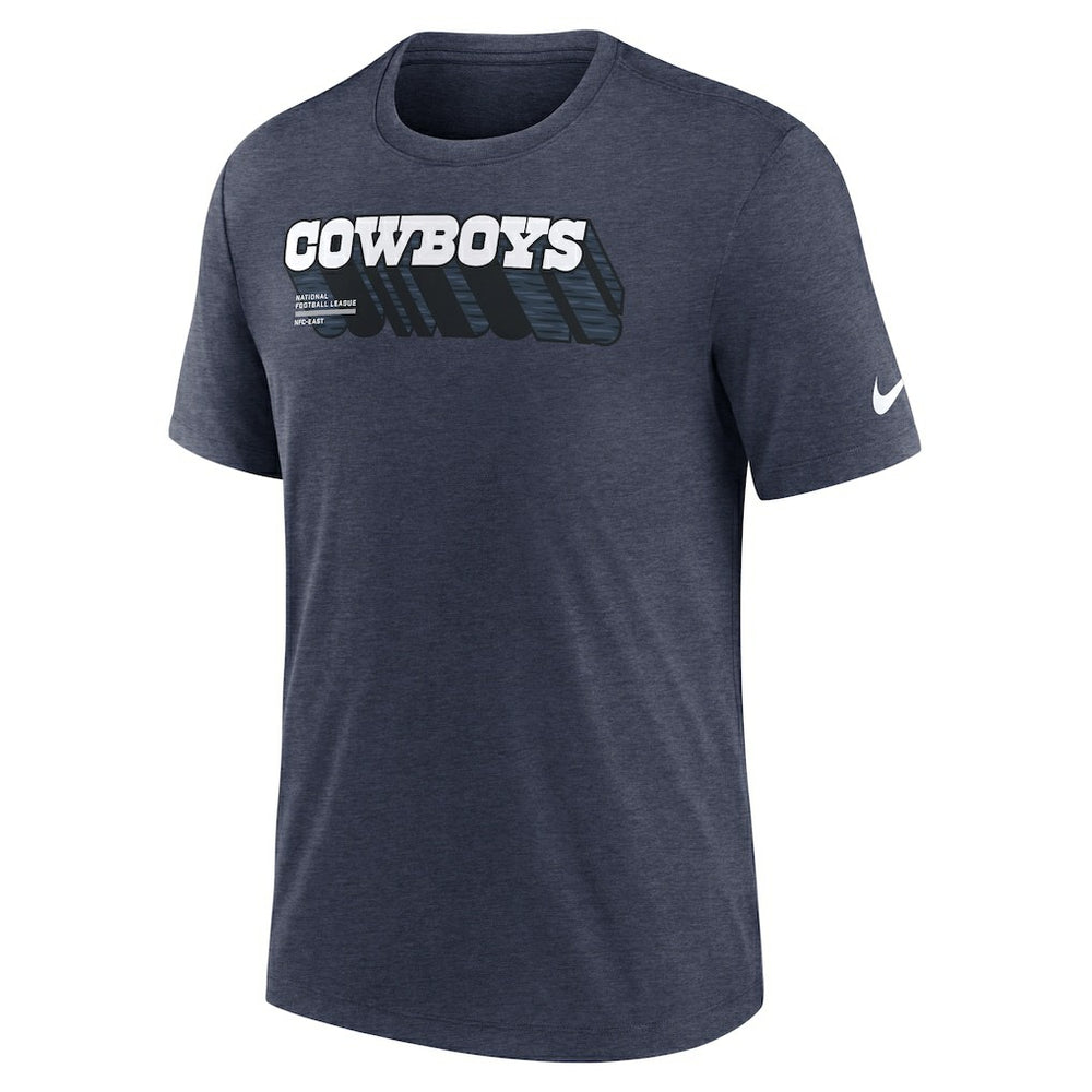 Dallas Cowboys Nike Long Pass Tri-Blend T-Shirt