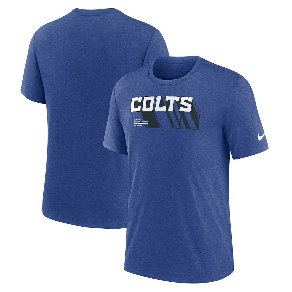 Indianapolis Colts Nike Long Pass Tri-Blend T-Shirt