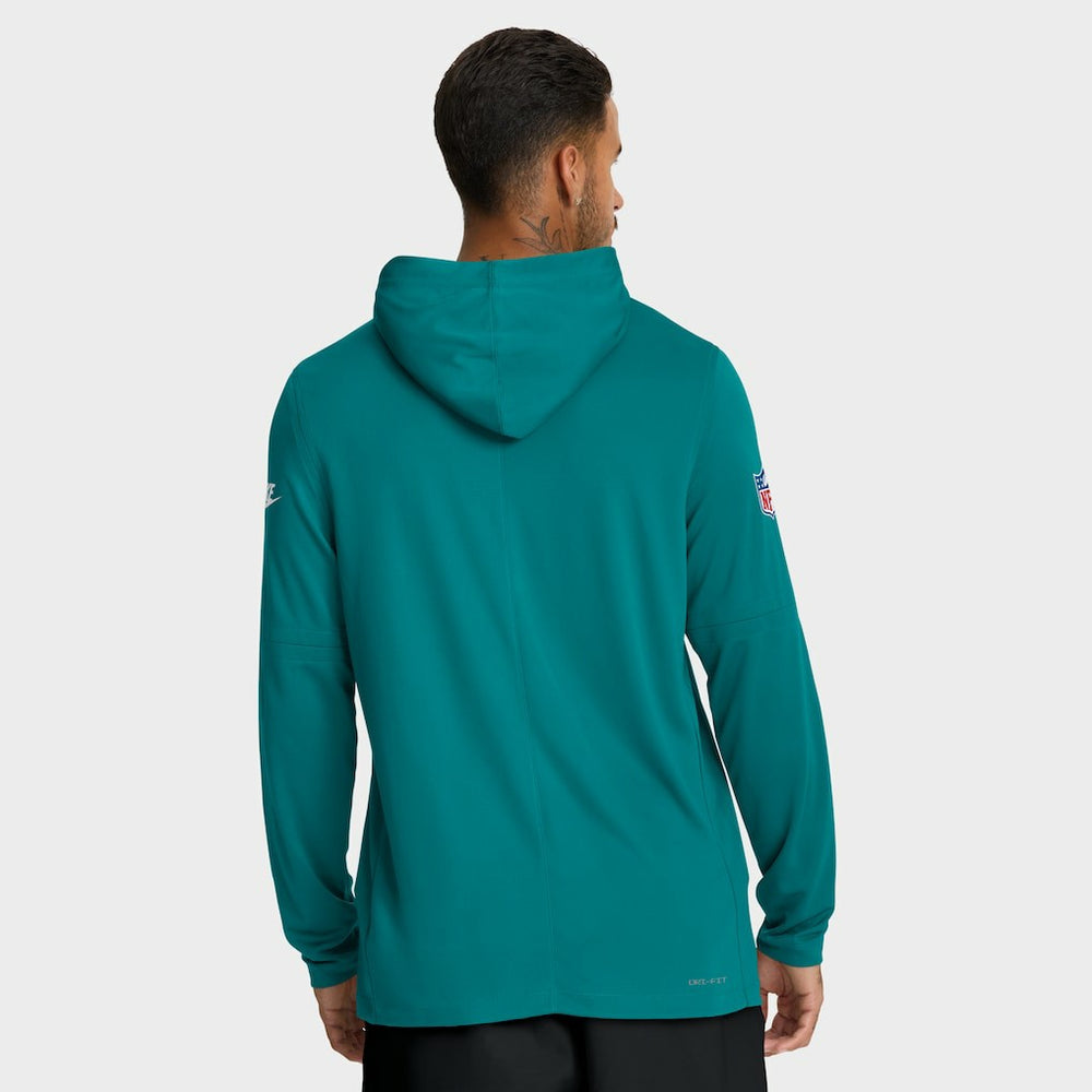 Miami Dolphins Nike Big & Tall Alt Pack Dri-FIT Long Sleeve Hoodie T-Shirt