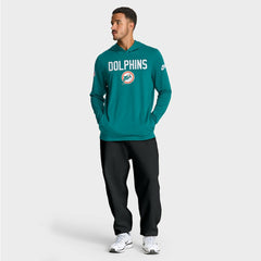 Miami Dolphins Nike Big & Tall Alt Pack Dri-FIT Long Sleeve Hoodie T-Shirt