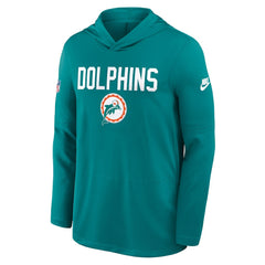 Miami Dolphins Nike Big & Tall Alt Pack Dri-FIT Long Sleeve Hoodie T-Shirt