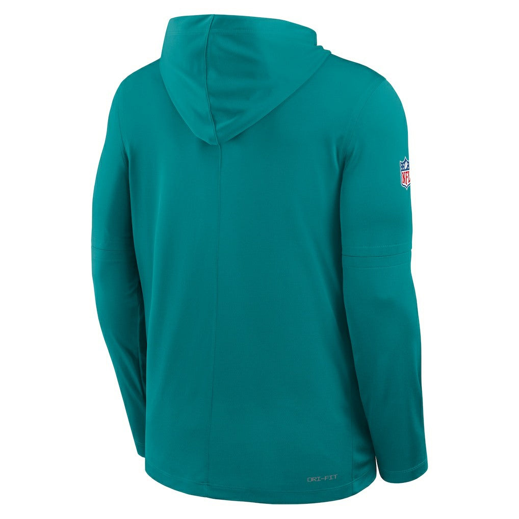 Miami Dolphins Nike Big & Tall Alt Pack Dri-FIT Long Sleeve Hoodie T-Shirt