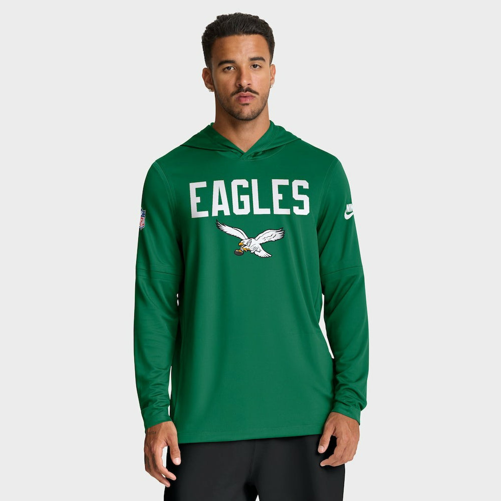 Philadelphia Eagles Nike Big & Tall Alt Pack Dri-FIT Long Sleeve Hoodie T-Shirt