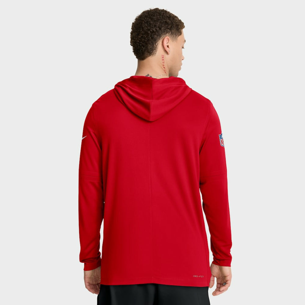 Kansas City Chiefs Nike Big & Tall Sideline Dri-FIT Long Sleeve Hoodie T-Shirt