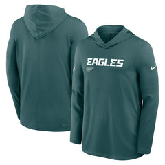 Philadelphia Eagles Nike Big & Tall Sideline Dri-FIT Long Sleeve Hoodie T-Shirt