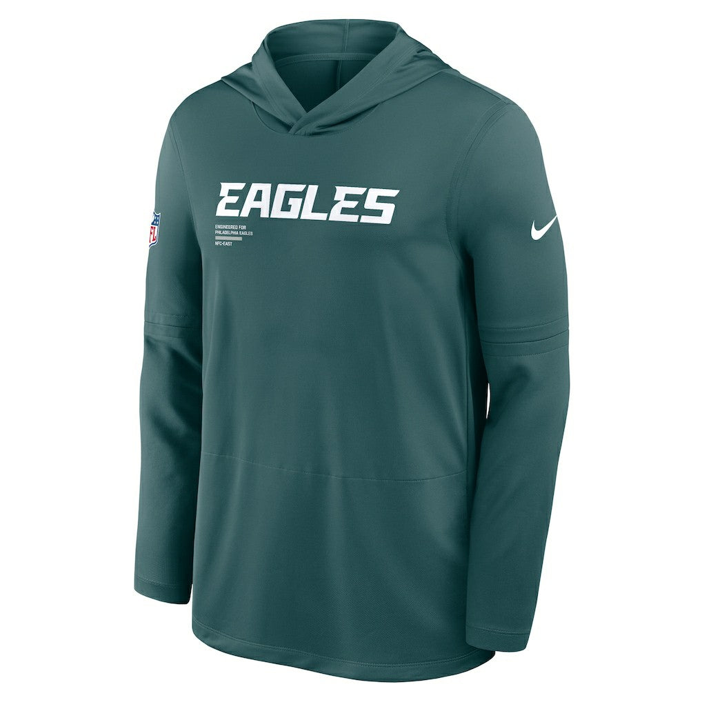 Philadelphia Eagles Nike Big & Tall Sideline Dri-FIT Long Sleeve Hoodie T-Shirt