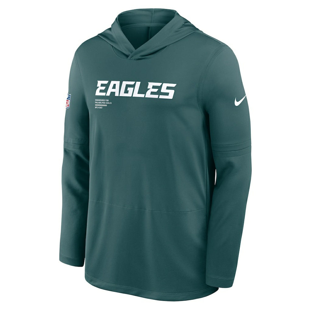 Philadelphia Eagles Nike Big & Tall Sideline Dri-FIT Long Sleeve Hoodie T-Shirt