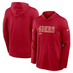 San Francisco 49ers Nike Big & Tall Sideline Dri-FIT Long Sleeve Hoodie T-Shirt