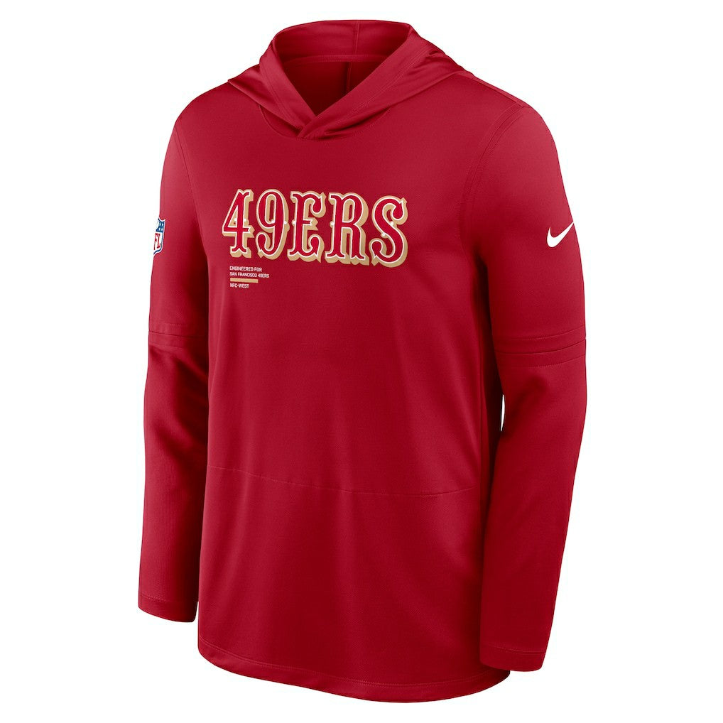 San Francisco 49ers Nike Big & Tall Sideline Dri-FIT Long Sleeve Hoodie T-Shirt