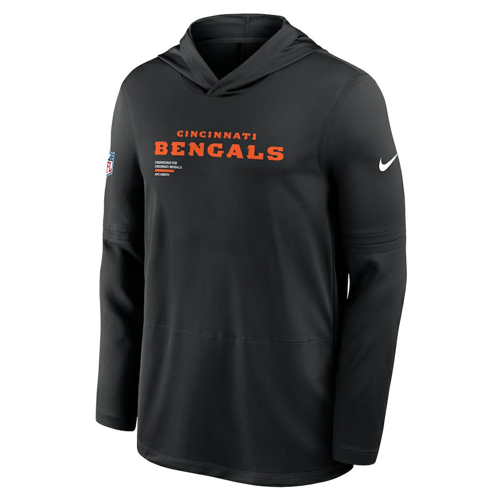 Cincinnati Bengals Nike Big & Tall Sideline Dri-FIT Long Sleeve Hoodie T-Shirt