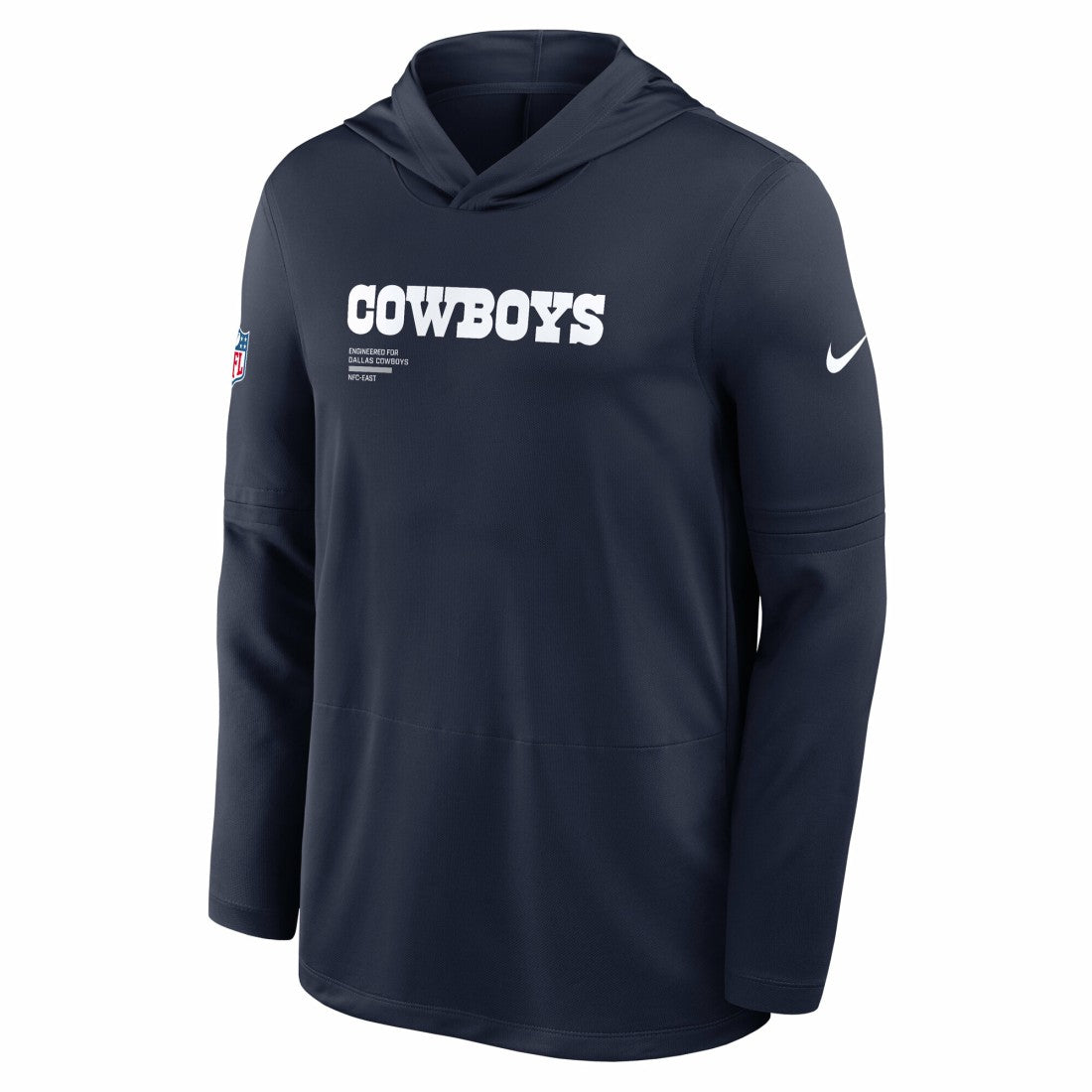 Dallas Cowboys Nike Big & Tall Sideline Dri-FIT Long Sleeve Hoodie T-Shirt