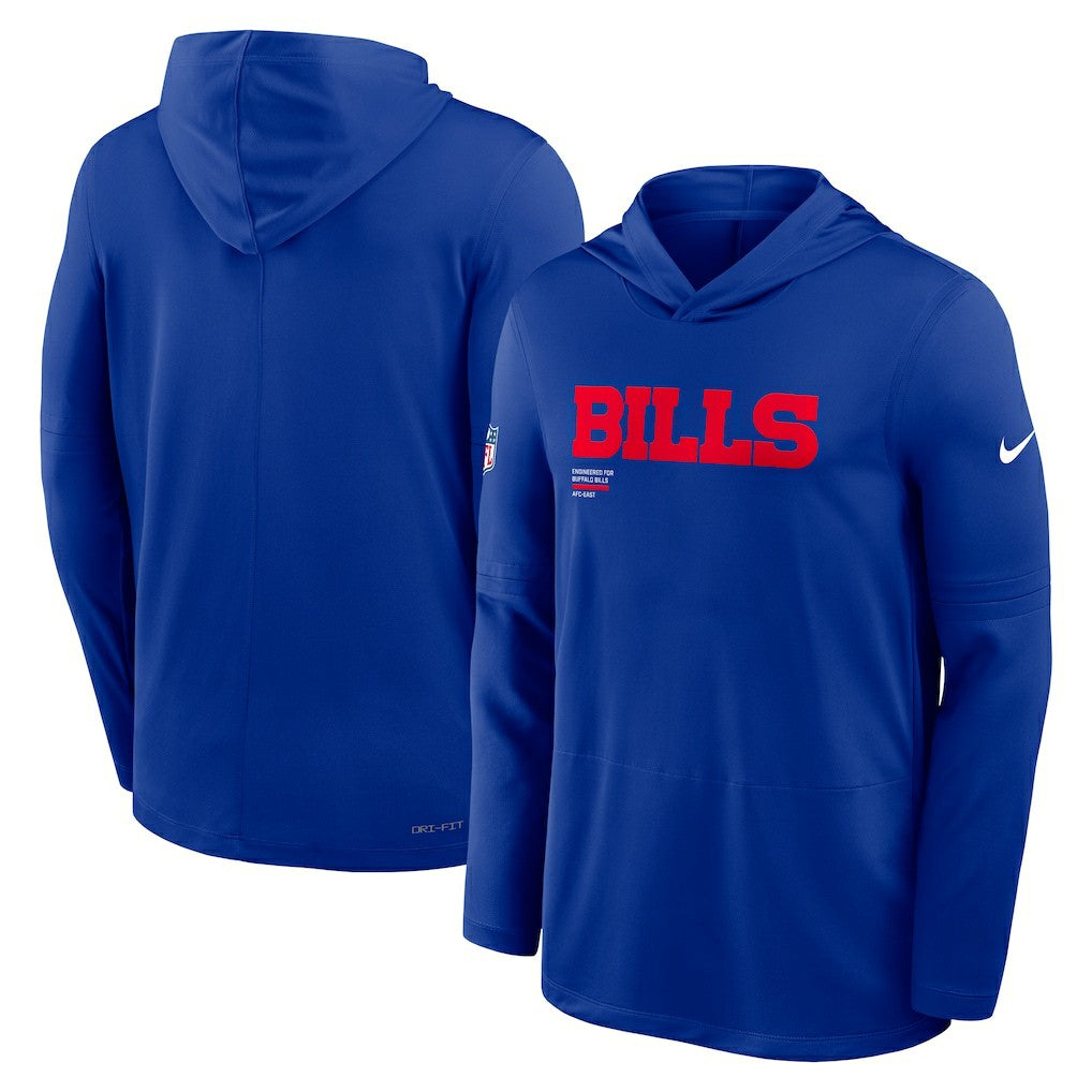 Buffalo Bills Nike Big & Tall Sideline Dri-FIT Long Sleeve Hoodie T-Shirt