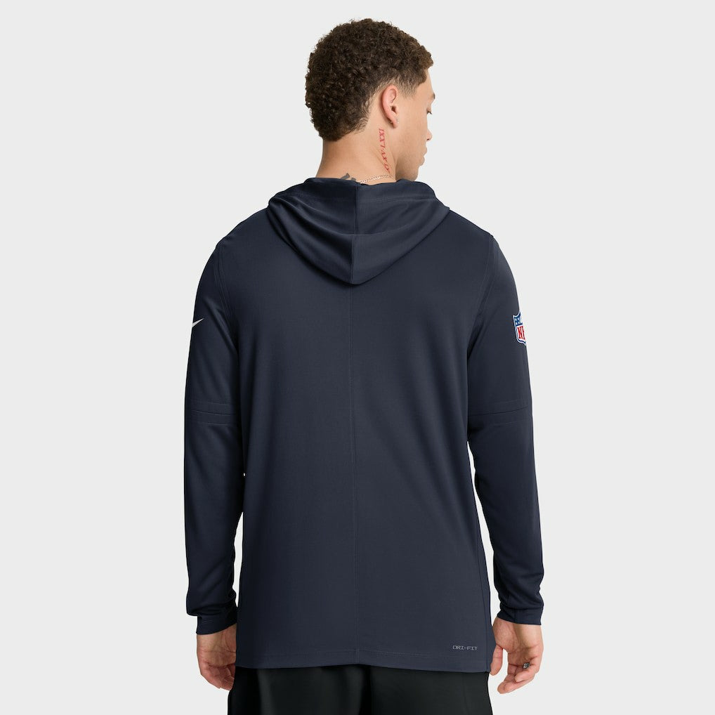 Chicago Bears Nike Big & Tall Sideline Dri-FIT Long Sleeve Hoodie T-Shirt