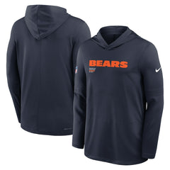 Chicago Bears Nike Big & Tall Sideline Dri-FIT Long Sleeve Hoodie T-Shirt