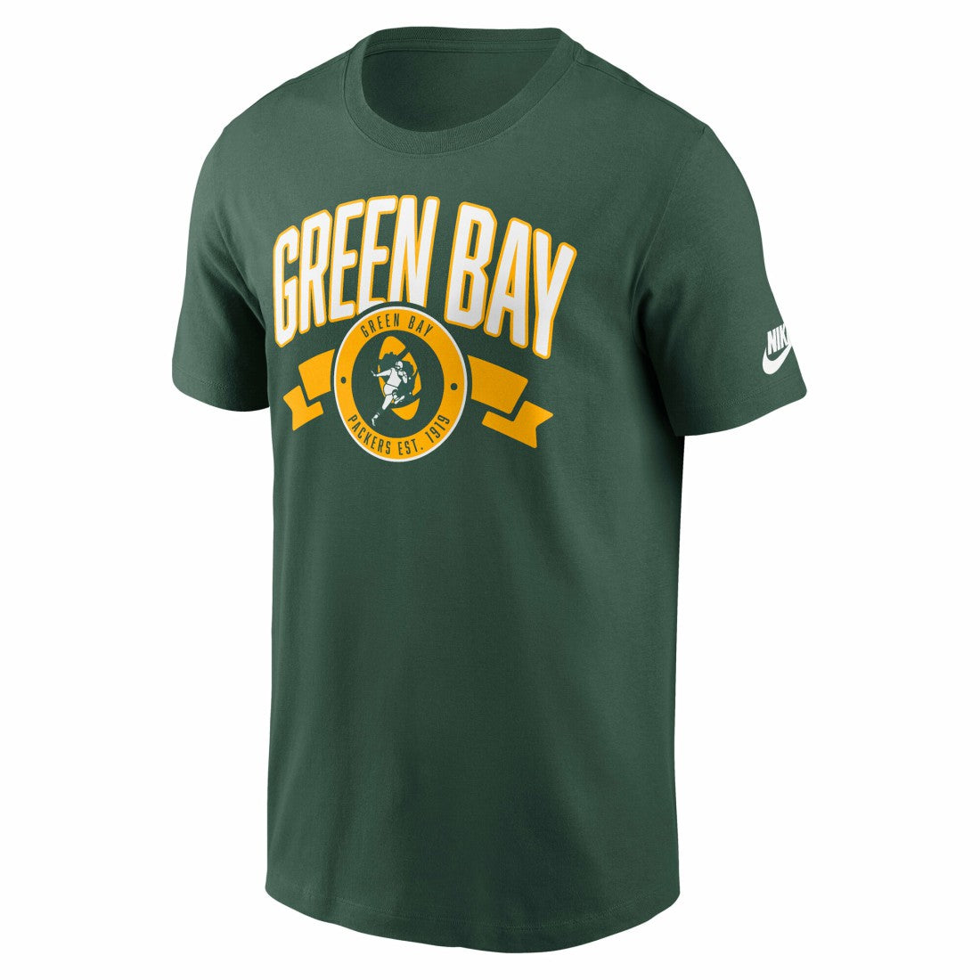 Green Bay Packers Nike Rewind Front and Back Hit Essential T-Shirt