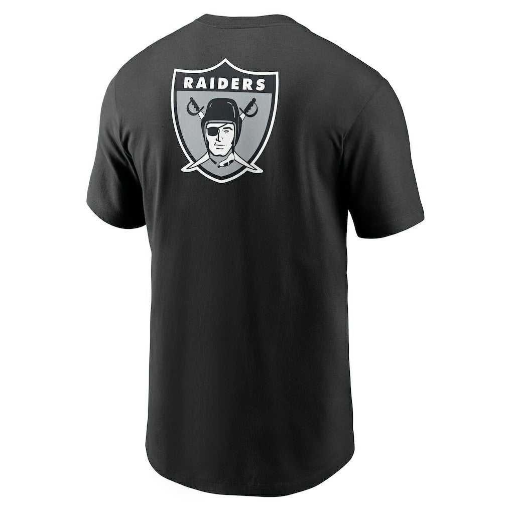 Las Vegas Raiders Nike Rewind Front and Back Hit Essential T-Shirt