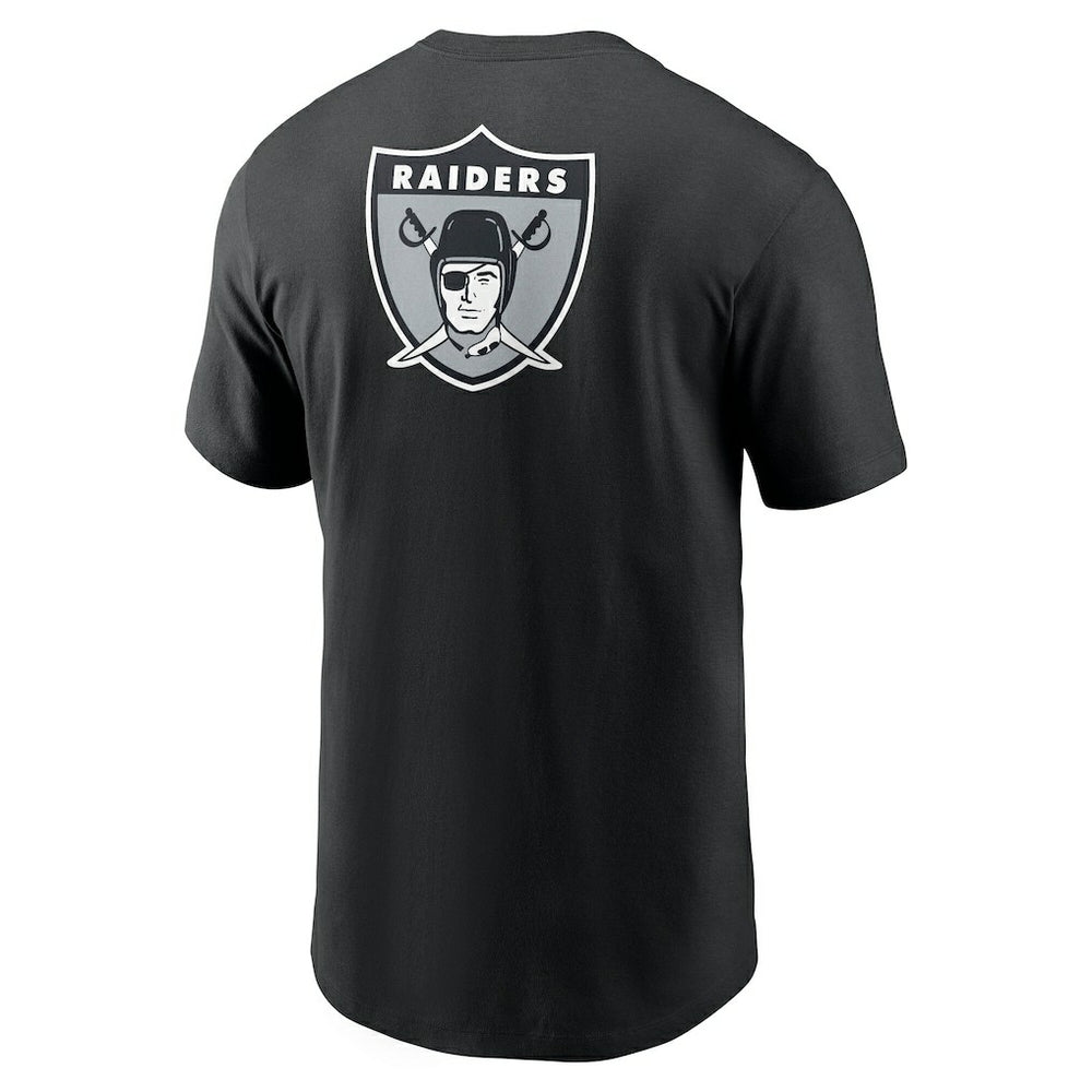 Las Vegas Raiders Nike Rewind Front and Back Hit Essential T-Shirt