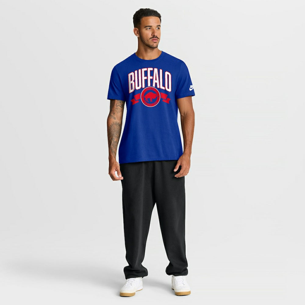 Buffalo Bills Nike Rewind Front and Back Hit Essential T-Shirt