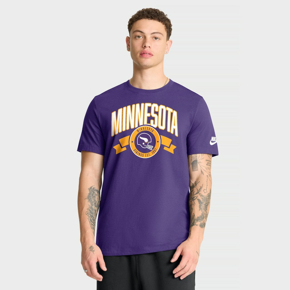 Minnesota Vikings Nike Rewind Front and Back Hit Essential T-Shirt