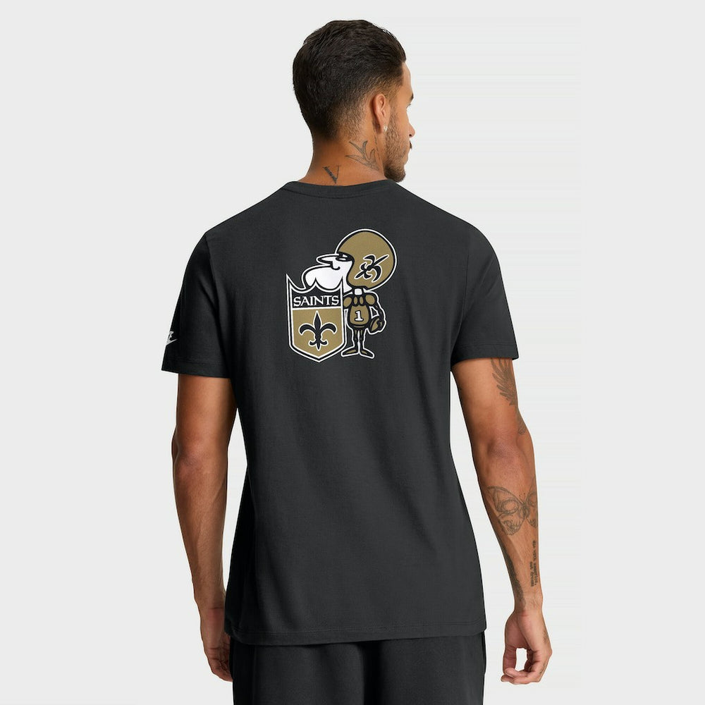 New Orleans Saints Nike Rewind Front and Back Hit Essential T-Shirt
