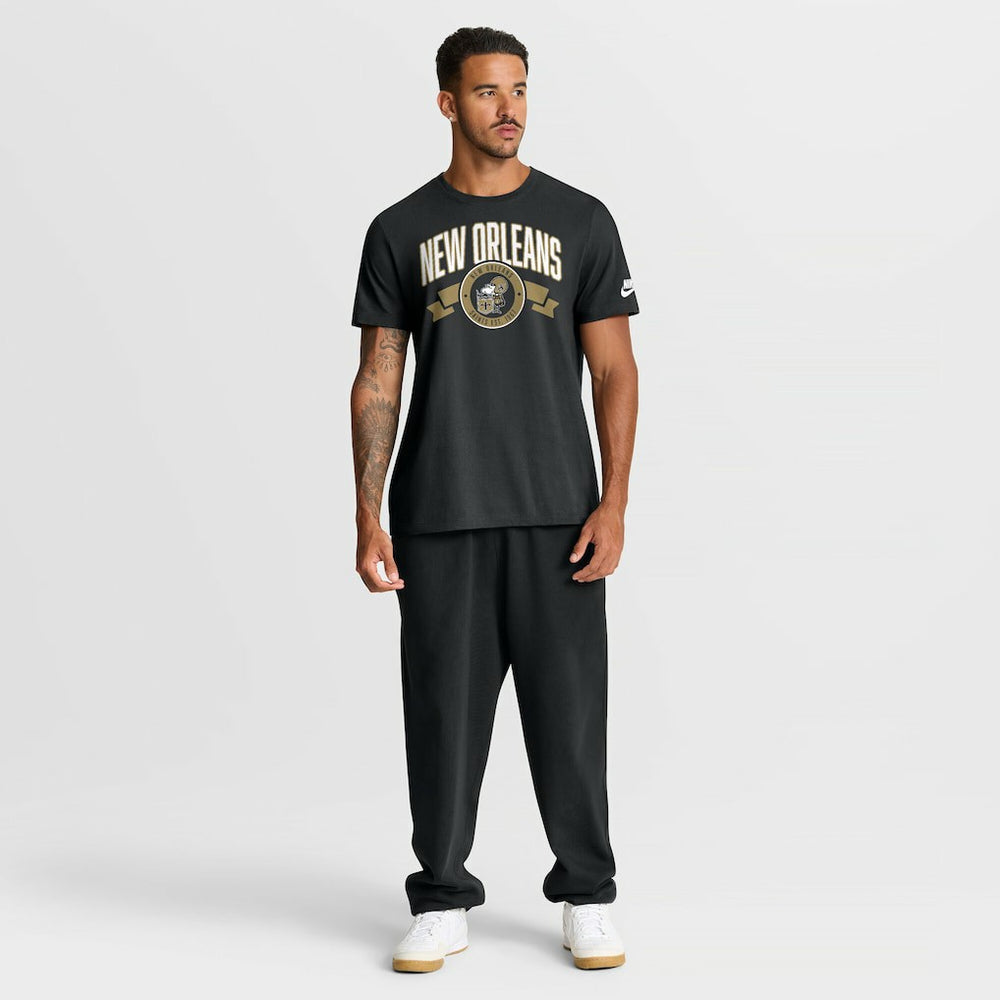 New Orleans Saints Nike Rewind Front and Back Hit Essential T-Shirt