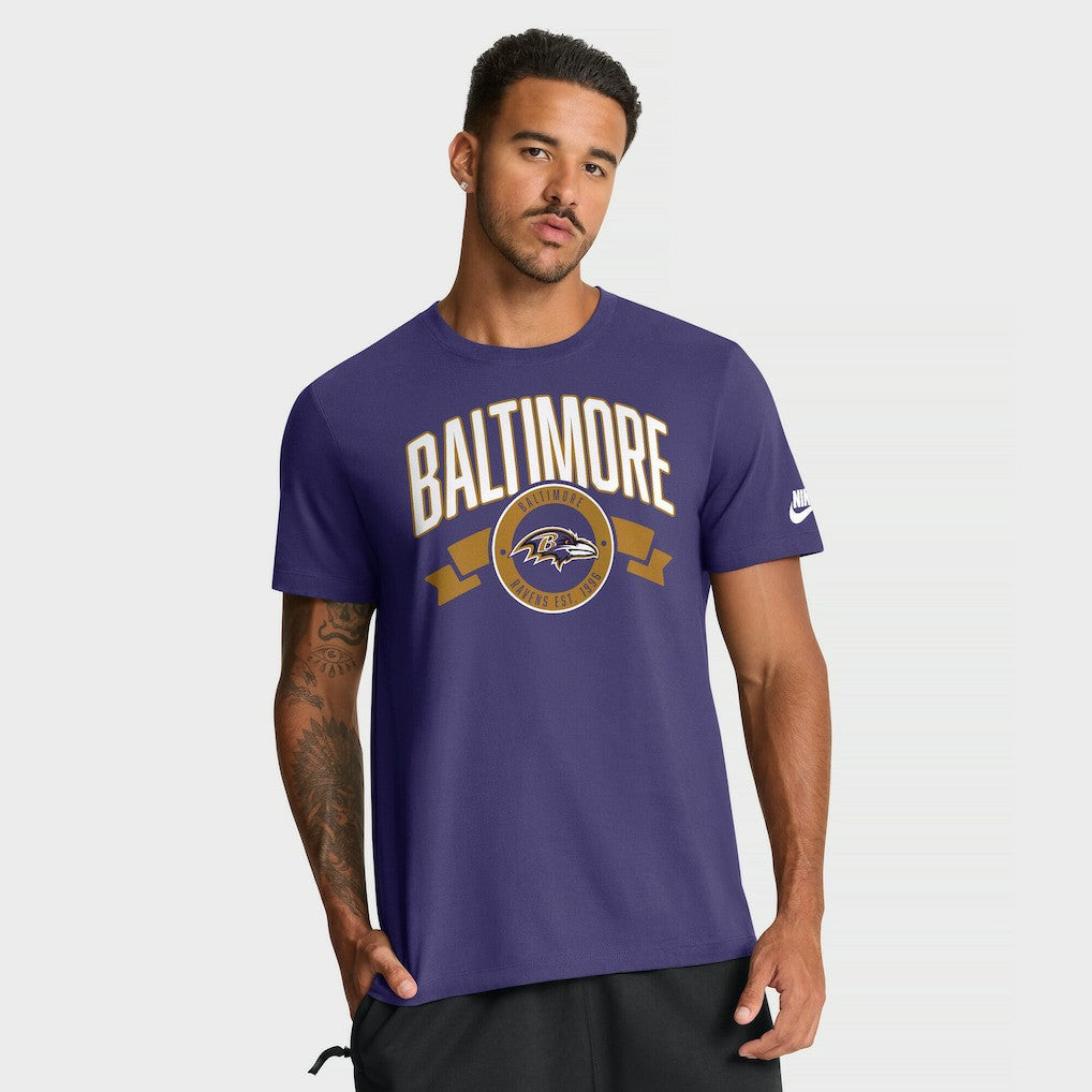 Baltimore Ravens Nike Rewind Front and Back Hit Essential T-Shirt