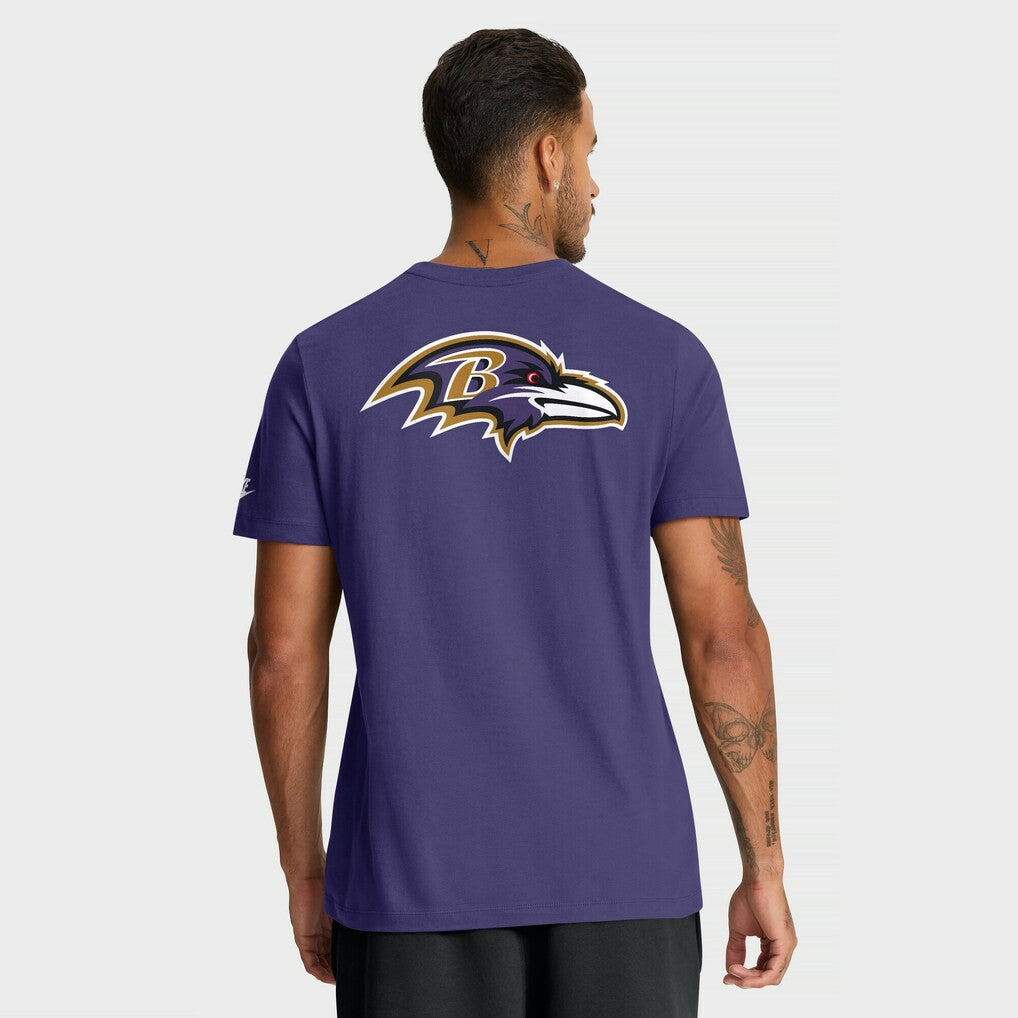 Baltimore Ravens Nike Rewind Front and Back Hit Essential T-Shirt