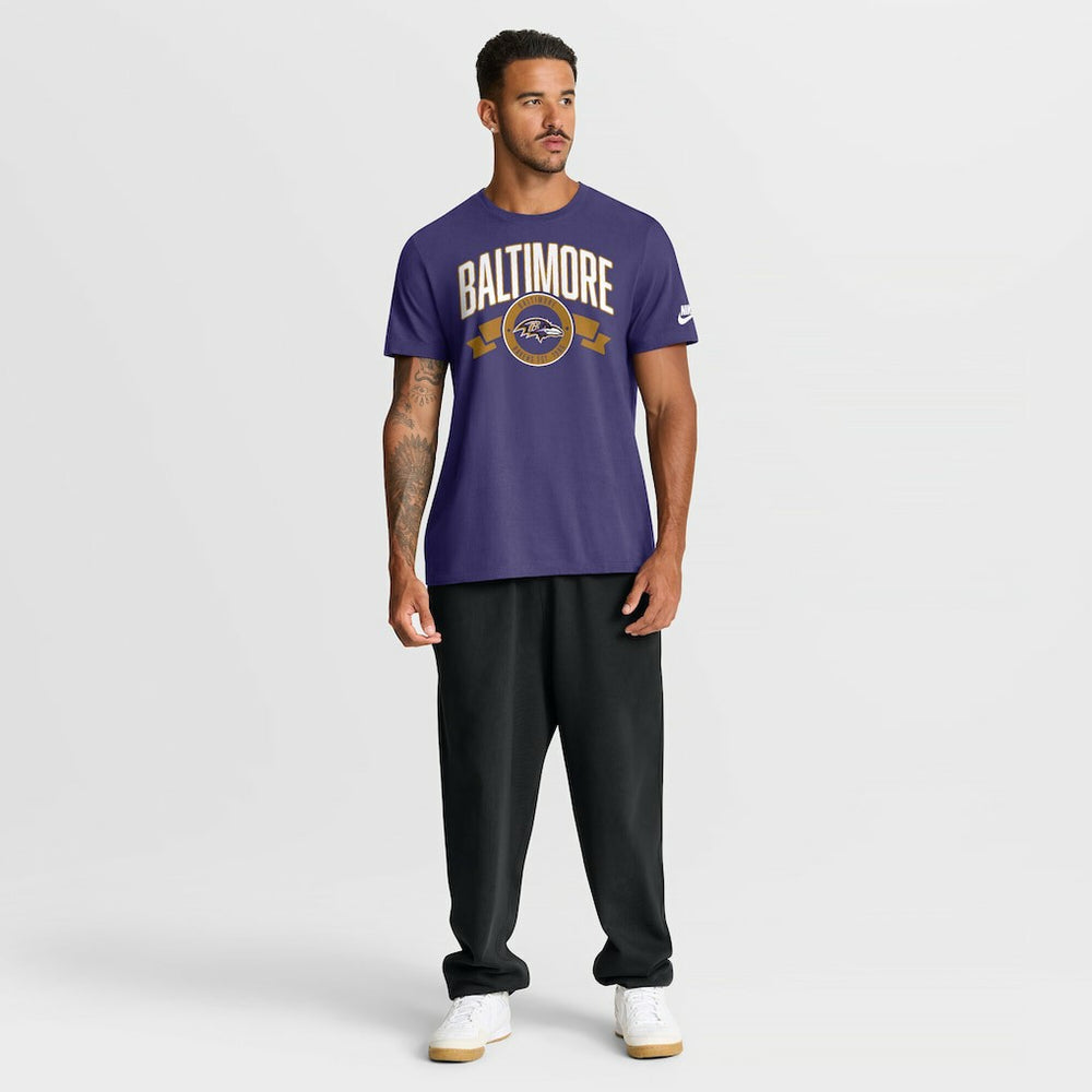 Baltimore Ravens Nike Rewind Front and Back Hit Essential T-Shirt