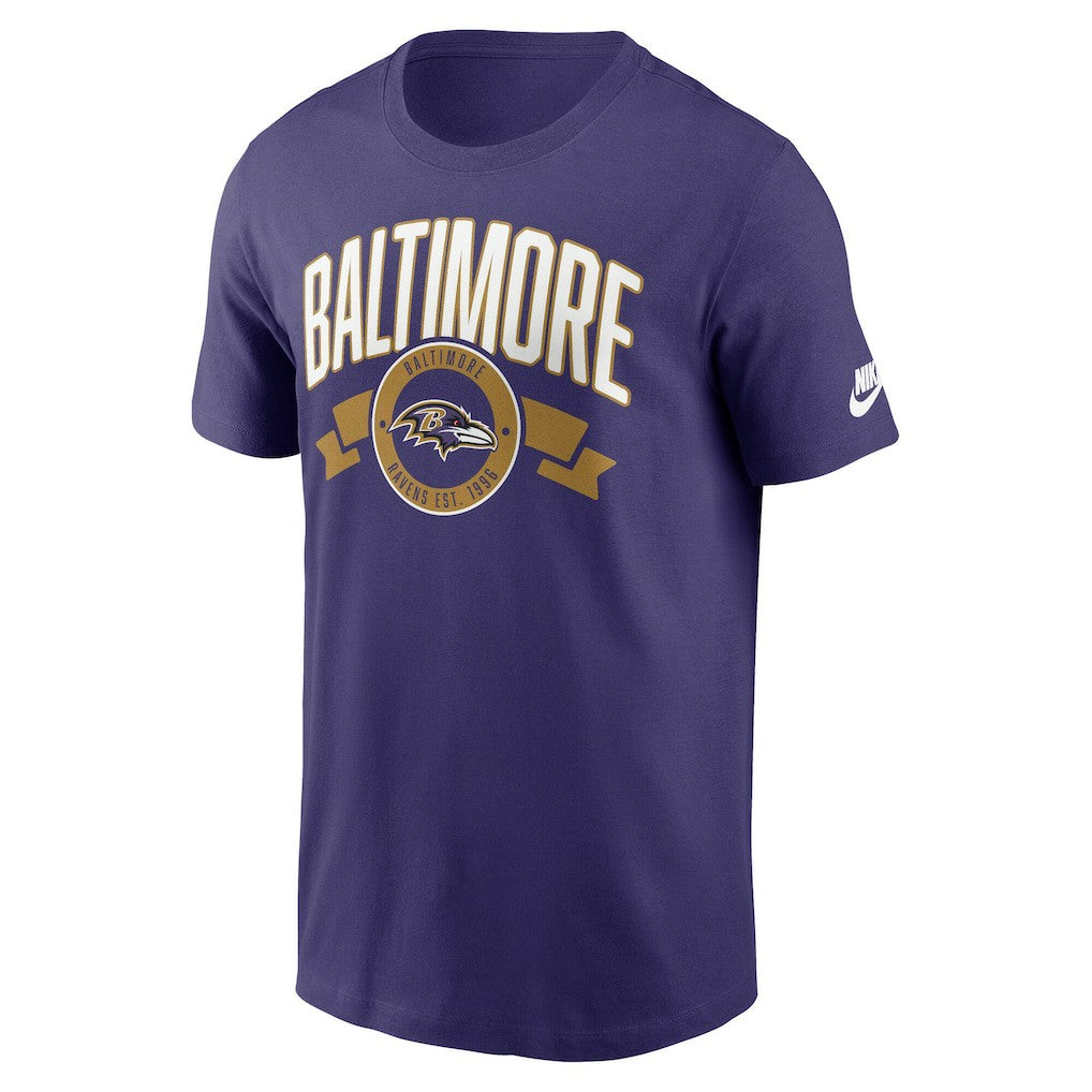 Baltimore Ravens Nike Rewind Front and Back Hit Essential T-Shirt