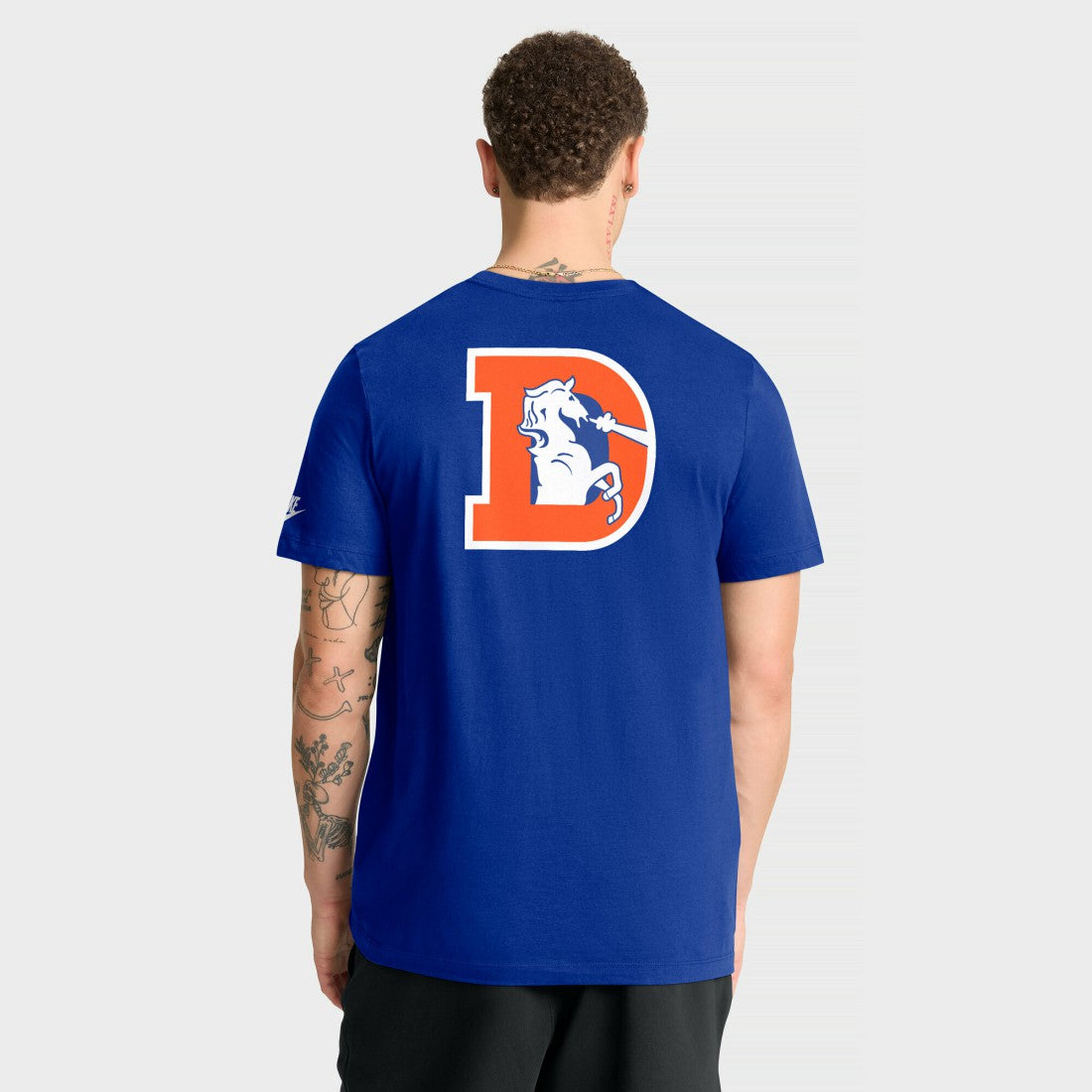Denver Broncos Nike Rewind Front and Back Hit Essential T-Shirt