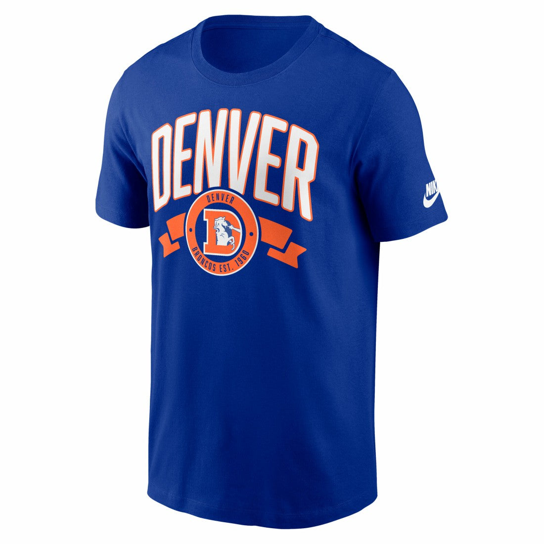 Denver Broncos Nike Rewind Front and Back Hit Essential T-Shirt