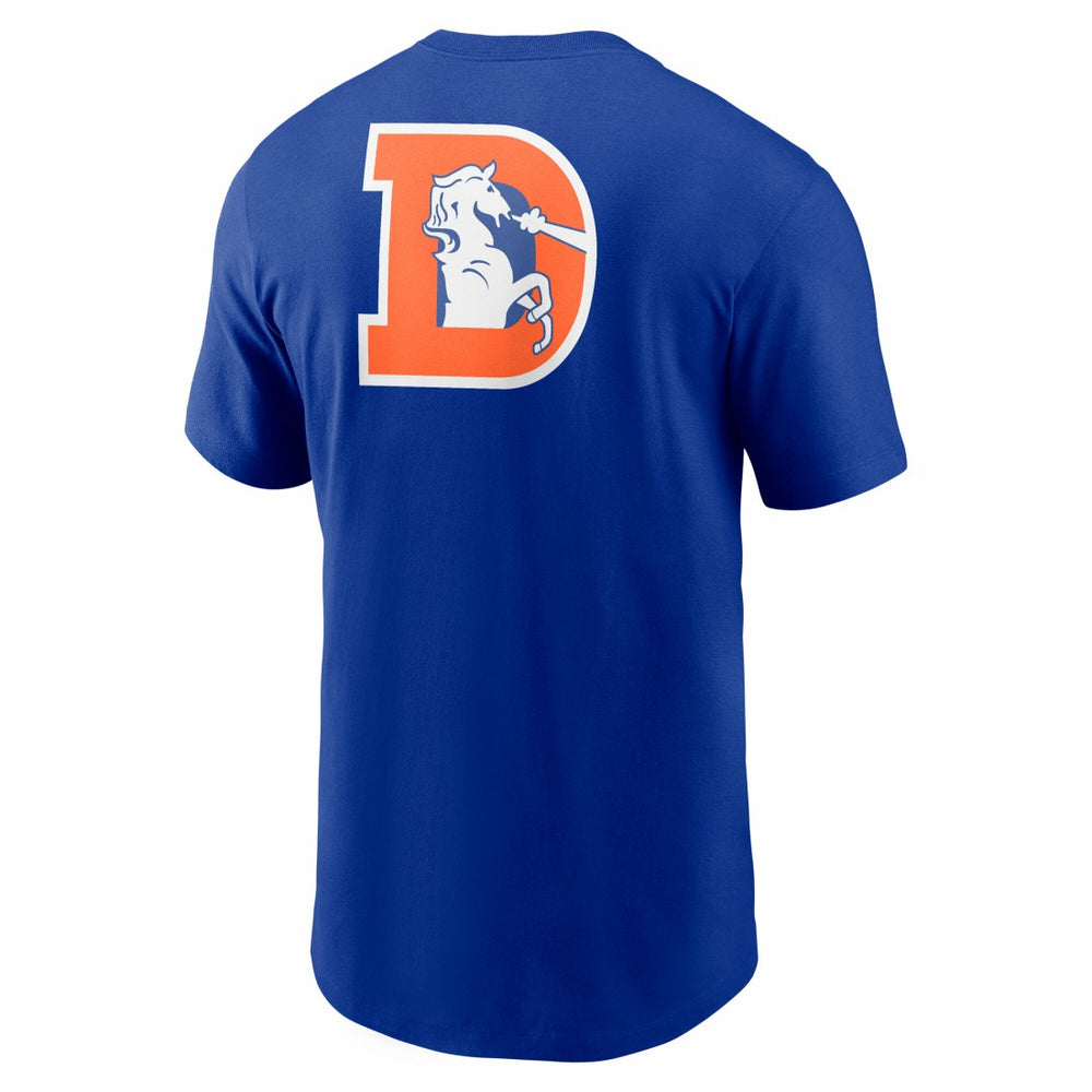 Denver Broncos Nike Rewind Front and Back Hit Essential T-Shirt