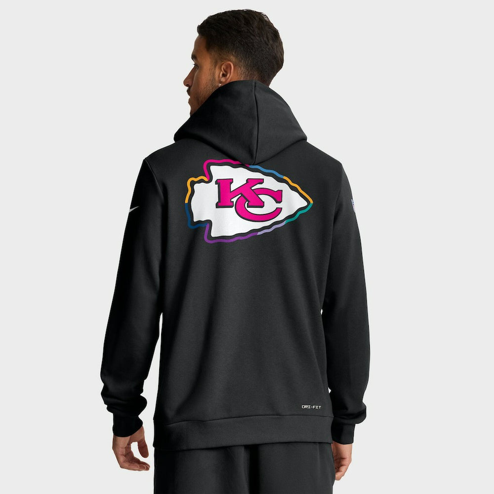 Kansas City Chiefs Nike Tall 2025 NFL Crucial Catch Sideline Standard Issue Dri-FIT Hoodie