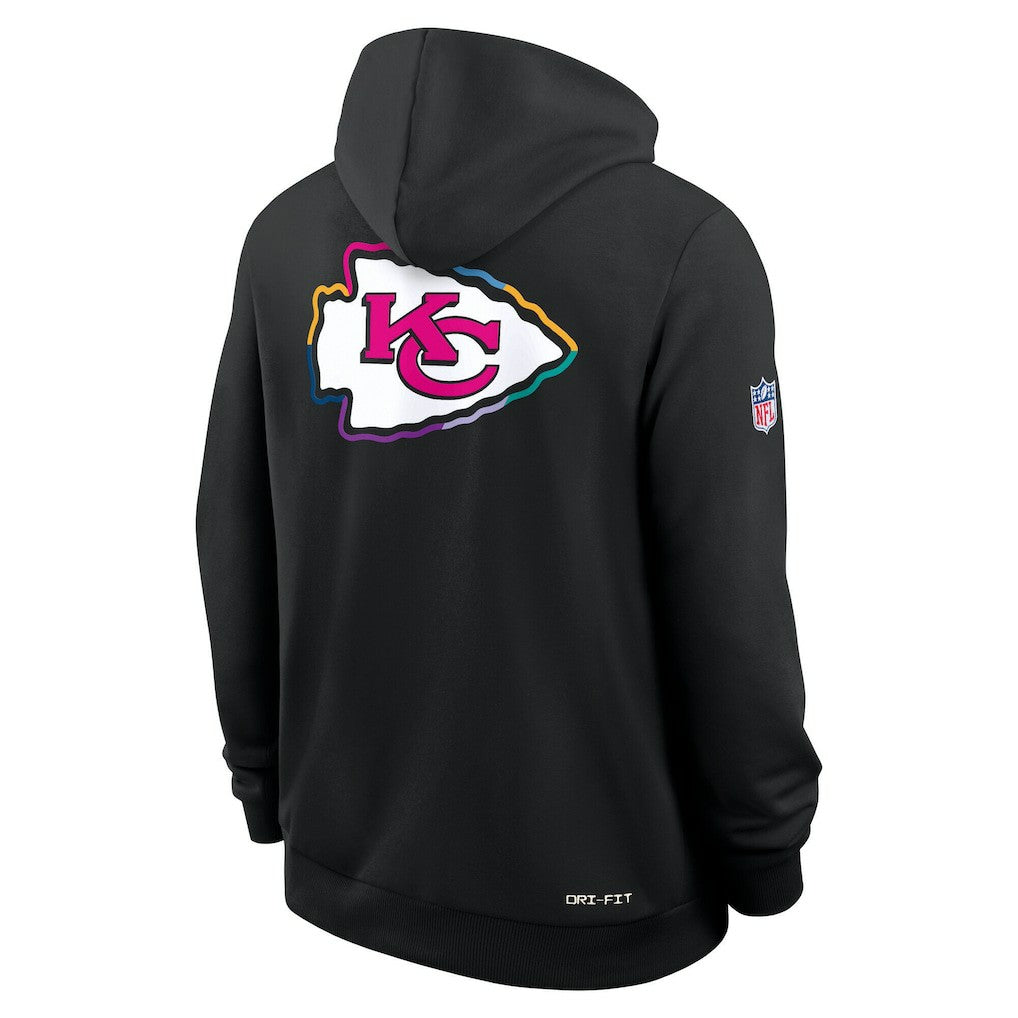 Kansas City Chiefs Nike Tall 2025 NFL Crucial Catch Sideline Standard Issue Dri-FIT Hoodie