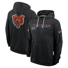 Chicago Bears Nike Tall 2025 NFL Crucial Catch Sideline Standard Issue Dri-FIT Hoodie